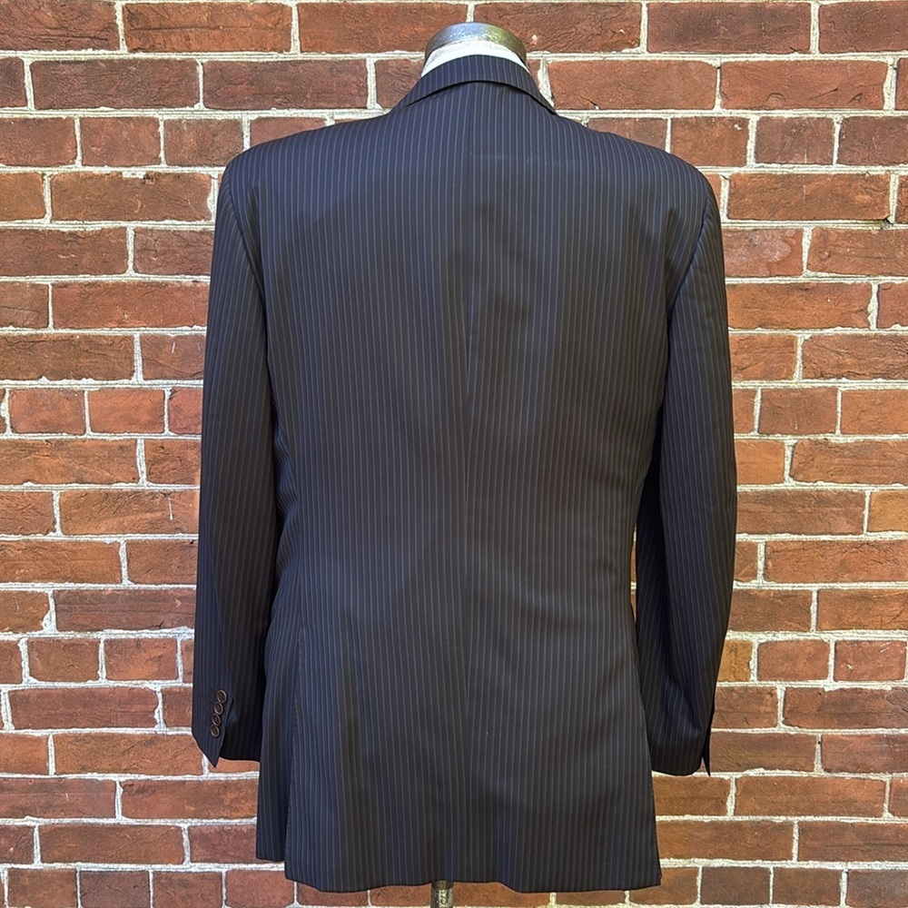 Canali Dark Gray Pinstripe Blazer - Picture 4 of 8